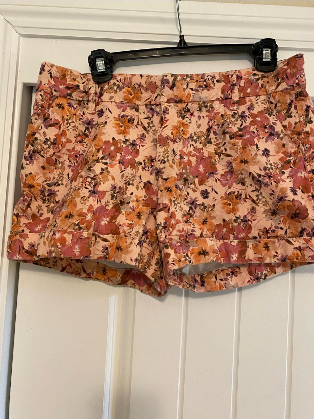 Dear John Peach FloralHampton “In the Garden”  High-Waist Women's Shorts